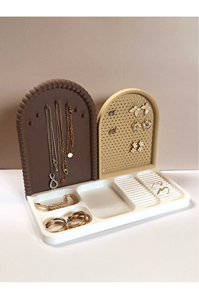 FOAMGREEN Çok Fonksiyonlu Takı Organizer Standı - Kolye Küpe Bileklik Düzenle...