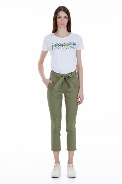 FIRST STYLE Turkish Women's Trousers in Oil Color