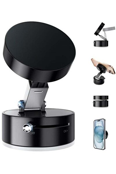 ELTRAZONE Vacuum Suction Magnetic Car Phone Holder, Magnetic Car Phone Holder...