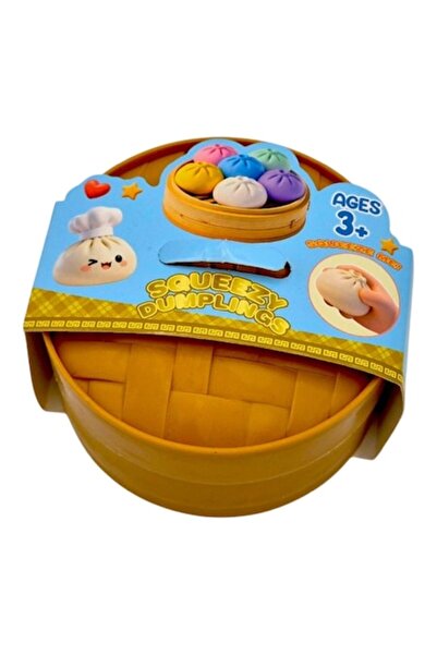 OEM Jucărie Squishy Gălușcă, Chiflă, În cutie, Culoare misterioasă, 10 cm
