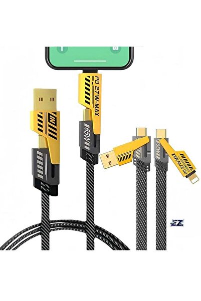 ELTRAZONE Original Super-Fast Charging Cable | 65W 480 Mbps 4-in-1 USB A/Type...