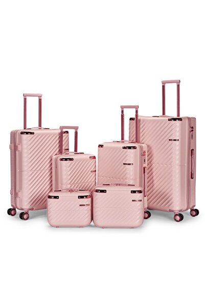 LİMRA Luxury 6 Pieces Set Suitcase Luggage 28-24-20-16-15-12 Inch Strong Mode...