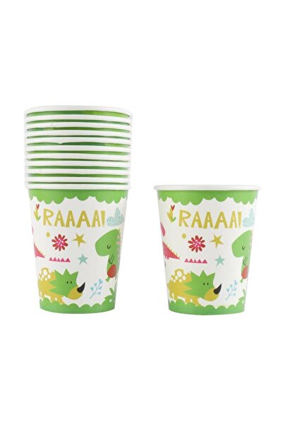 genaja Set 10 Pahare Petrecere, Colecția Dino Park, din Carton, 250 ml, 8.5 x...