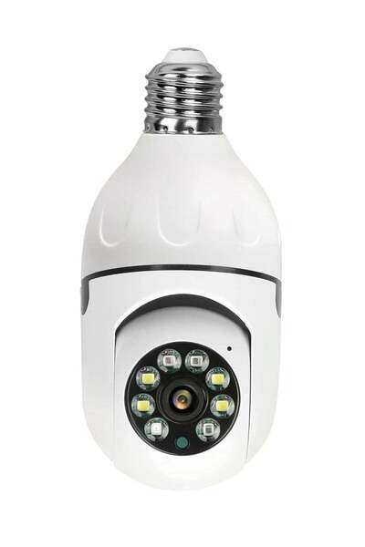 ELTRAZONE E27 Bulb 1080P 2.4GHz WiFi 360 Degree Panoramic Night Vision 2-Way ...