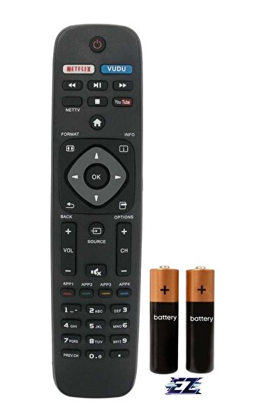 ELTRAZONE Remote Control Replacement for Philips TV (Various Models) with Bat...