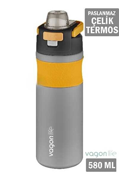 DILLER Vagonlife 580 Ml Çelik Matara Gri Vgn033