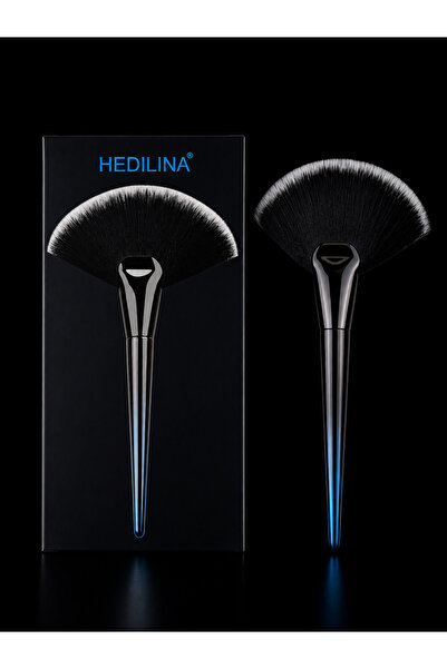 Şahin Profesyonel Yelpaze Makyaj Fırçası (Fan Brush) Siyah