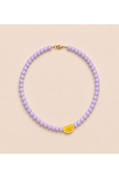 Elvia Atelier Murano Limon Cam kolye