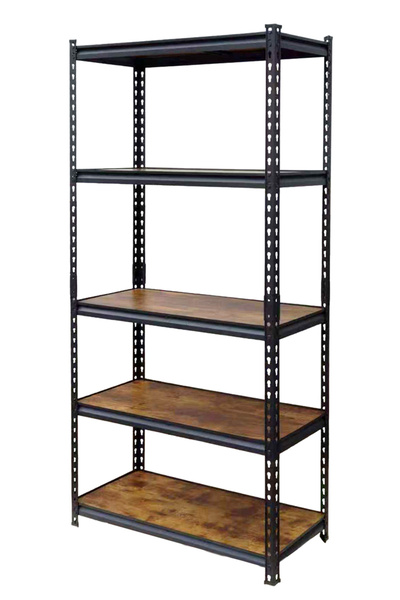 HOME-USE HOME USE μεταλλική ραφιέρα HUH-0261 με 5 ράφια, 90x40x183cm, burned ...