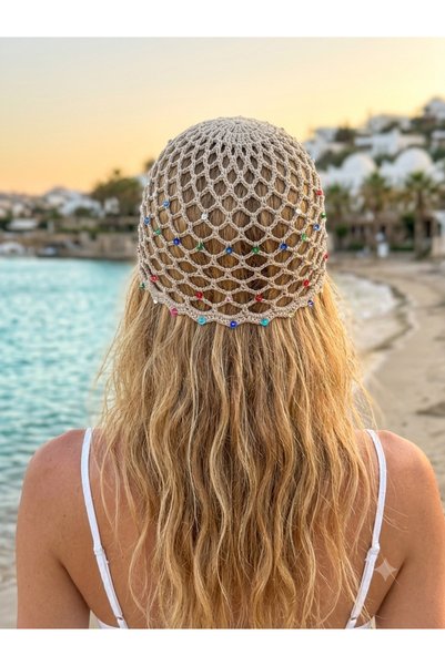 GENNA Summer Knitted Beanie Beach Beanie