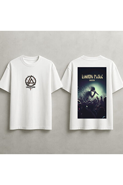 MAGORS Linki Npark Sirt Printed Oversize Unisex T-Shirt Crew Neck Cotton Wome...