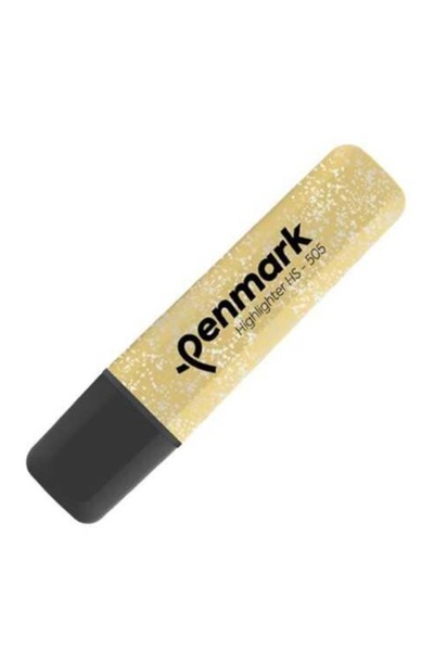penmark Metallic Glitter Highlighter Gold - 3 Pieces