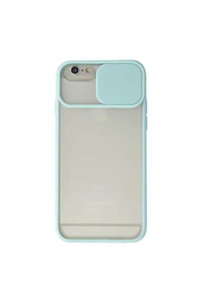 Generic Brand Apple iPhone 6 Case Palm Frosted Camera Sliding Silicone - Turq...