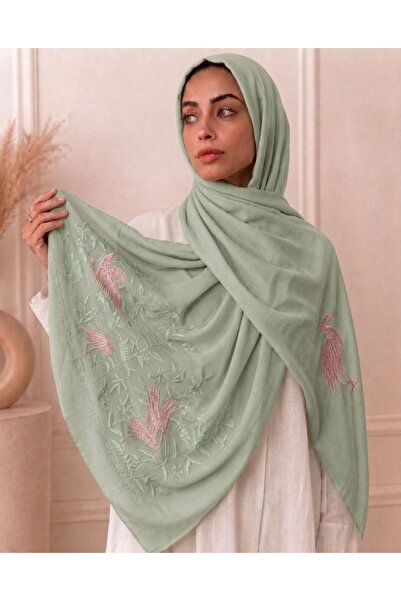 Veil Designer طرحة اوريغامي بوال قماش ياباني بتطريز مختلف علي الطرفين المقاس ...