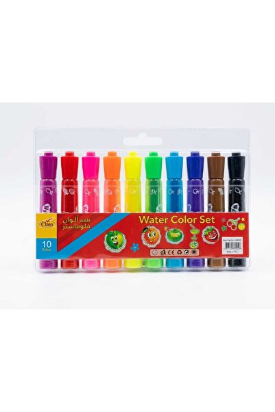 Class Water Color Set – 10 Washable Marker Pens for Kids
