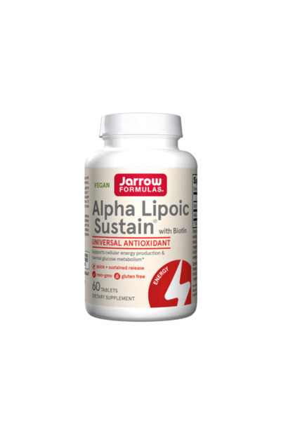 Jarrow Formulas Alpha Lipoic Sustain + Biotină 120 Tablete