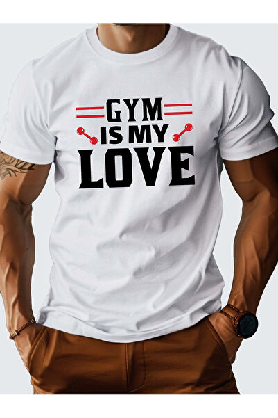 BASEPULSE GYM IS MY LOVE Pure Cotton Men's Tshirt Comfort Fit