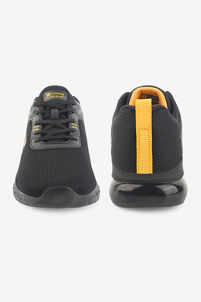 Campus Men GAMMA Pu Cushion Lace-Up Running-Blk