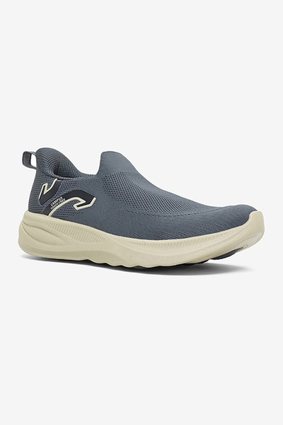 Campus Men AIRO Energy Return Slip-On Running Shoes-Black