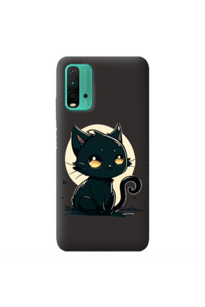 Other Xiaomi Poco M3 Black Cat Black Colored Silicone TPU Θήκη