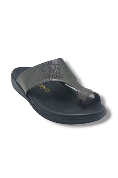 TRUVA Medically 410-26 Shiny Print Leather Flip Flops Anatomical Women's Slip...