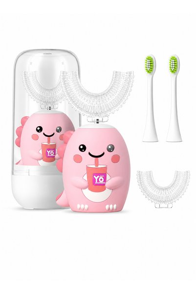 Axpeih Kids U Shaped Ultrasonic Electric Toothbrush, 4 Replacement Brush Head...