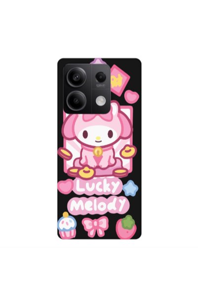 Other Xiaomi Redmi Note 13Pro 5G Lucky Melody Black Colored Silicone TPU Θήκη