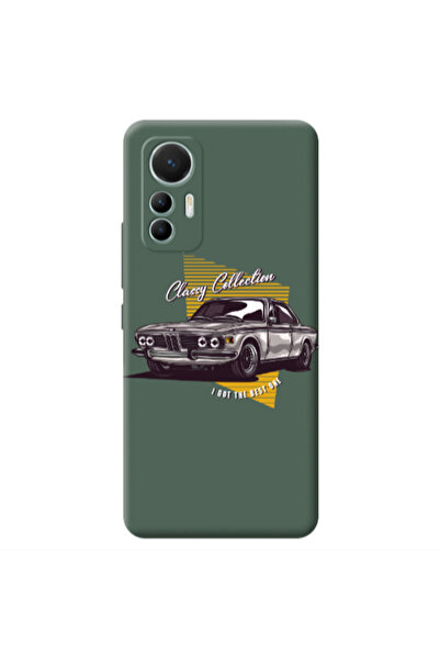 Other Xiaomi Mi 12 Lite Classy Collection Dark Green Colored Silicone TPU Θήκη