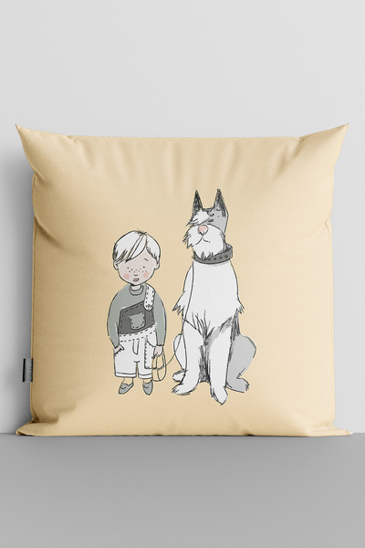 TicaretJet Children's and Dog Double Sided Digital Printed Children's Room Th...