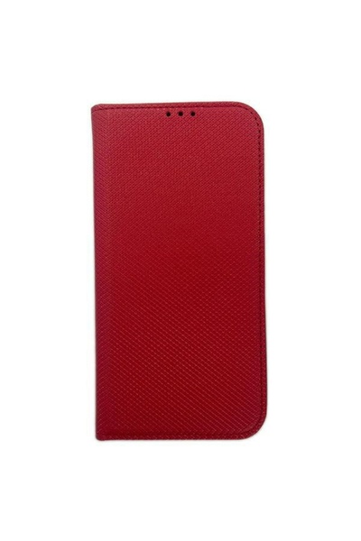 OEM Έξυπνη Μαγνητική Θήκη Βιβλίου για iPhone 15 Pro Max, Κόκκινη