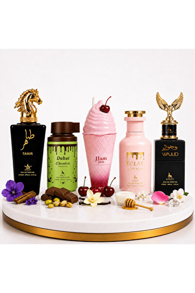 Ayelet Set 5 Parfumuri Orientale 100 ML (3 pentru Femei + 2 pentru Bărbați) -...