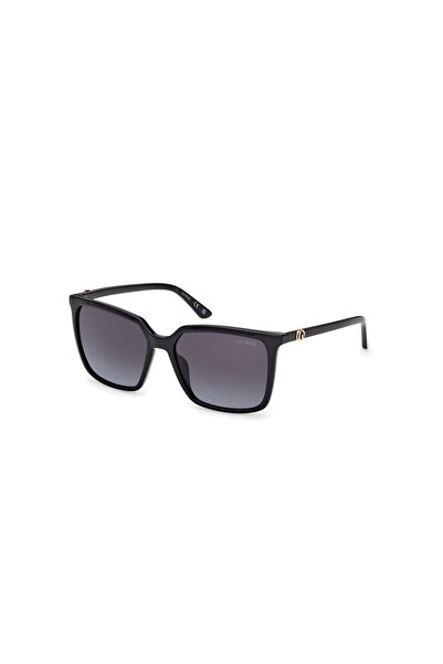 Guess Shiny Black Uv400 Injected Female Sunglasses