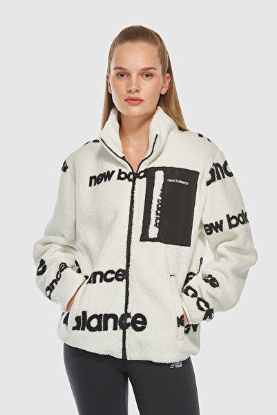 New Balance Kadın Sweatshirt UNC3358-WT