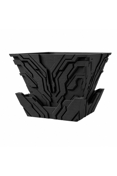 PrintForge Vaza Path, PrintForge®, printata 3D, 17x17x13 cm, fabricata din PL...