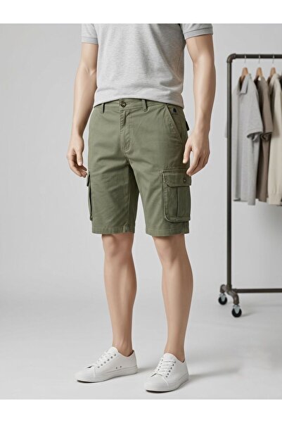 da collection Men's Cargo Pocket Shorts