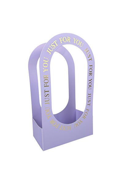 OEM Set Pungi Flori Hârtie Violet 22x12x38 cm