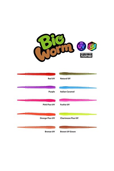 Fujin Bio Worm 6cm Floating Kokulu LRF Silikon Yem
