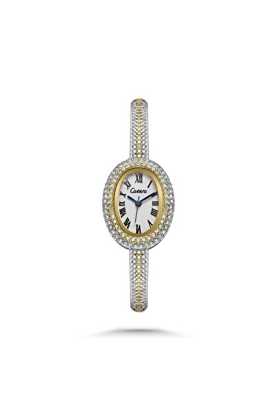 catera Women's Watch with Details and Creative Touch in Silver and Gold Color...
