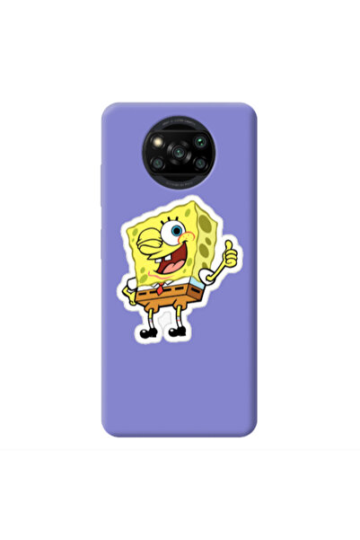 Other Xiaomi Poco X3 /X3 Pro spongebob2 Purple Colored Silicone TPU Θήκη