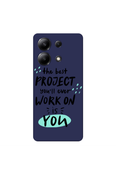 Other Xiaomi Redmi Note 13 4G The Best Project Dark blue Colored Silicone TPU...