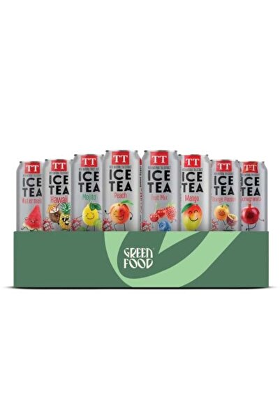 Green Foods 8 pieces Iced Tea Box, no added sugar, TT 330 ml - (8 flavors)