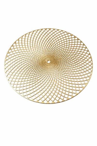 OEM Σετ 6 Χρυσών Βάσεων Πιάτων από PVC (για επάνω και κάτω μέρος)