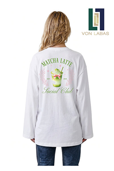 Grafftee Clothing Бяла овърсайз тениска с широки дълги ръкави, 100% памук, с ...