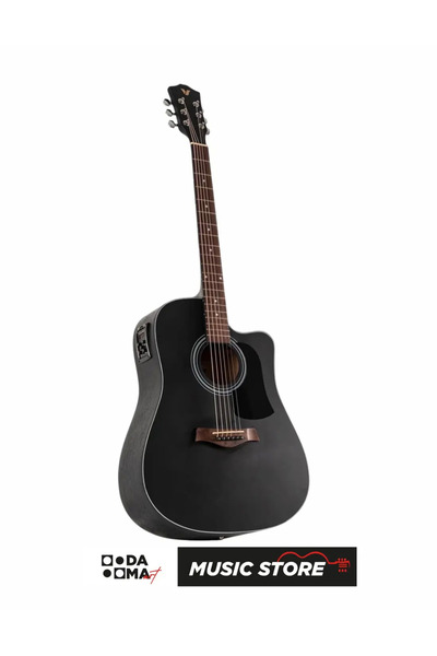VALLER AG240 EQ Elektro Akustik Gitar - Siyah
