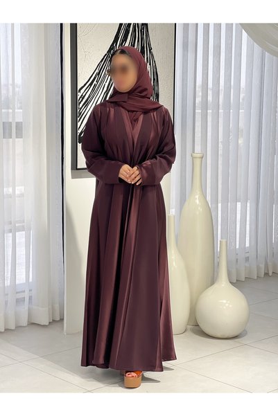 elegant veil عباية قماش صالونة يباني درجة اولى مقلم نمان قماش ولون وتصميم