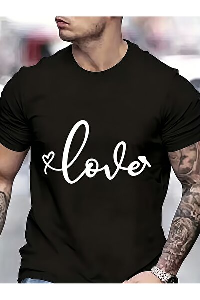 212Wear Men'S Pure T-Shirt, New Series All Seasons, with Love Letter Print De...