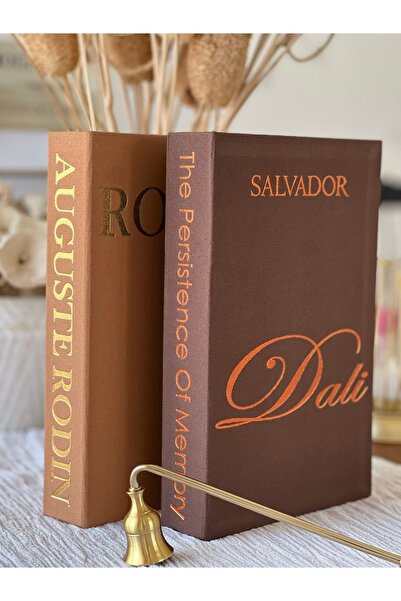 Velzade Home Kumaş Dekoratif Kitap Kutusu Seti 2'li - RO & DA - Gizli Saklama...