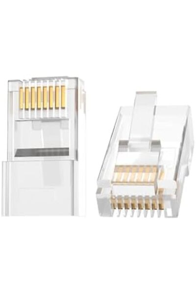 Yıldızan Msa Shop Cat6E 8P8C Ethernet Connector Gold Plated 102 Pieces 931845