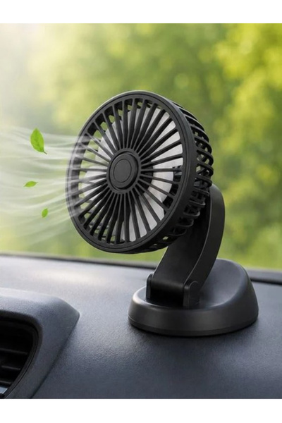 MC Micostore Ventilator portabil, mic, pentru masina, negru, cu USB
