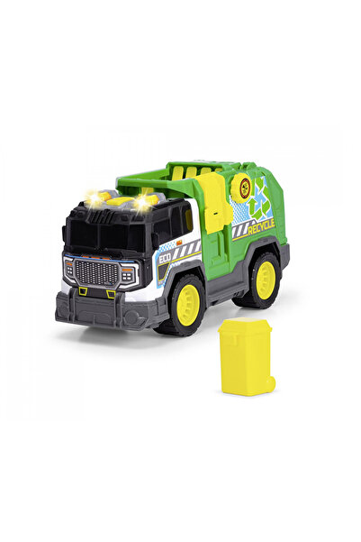 Dickie Toys Camion de reciclare jucărie, cu lumini și sunete, 3 ani+